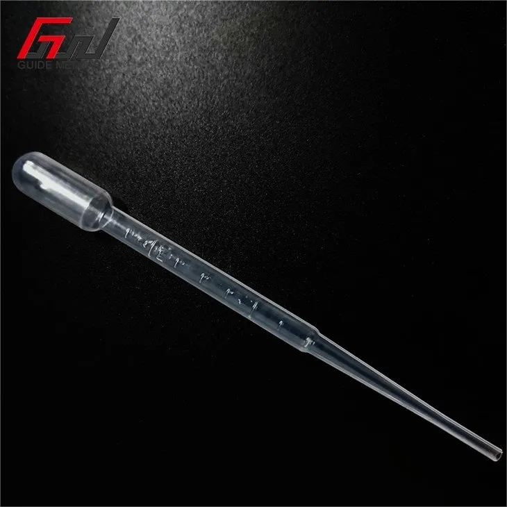 3 disposable plastic transfer pipettes
