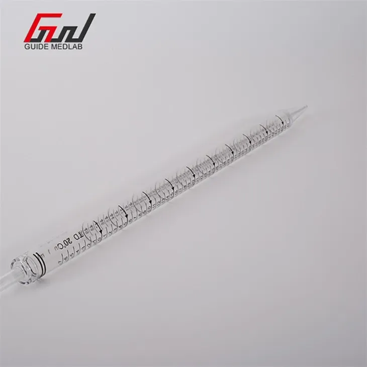 4 long plastic serological pipettes